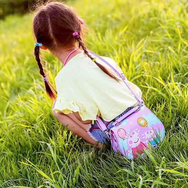 Sac à Bandoulière Fille Princesse - Mini Sac Mode Rose Avec Chaîne - Cadeau Anniversaire Enfant