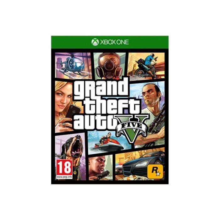 Grand Theft Auto V (GTA 5) Pour Xbox One - Complet Avec Carte - Très Bon état