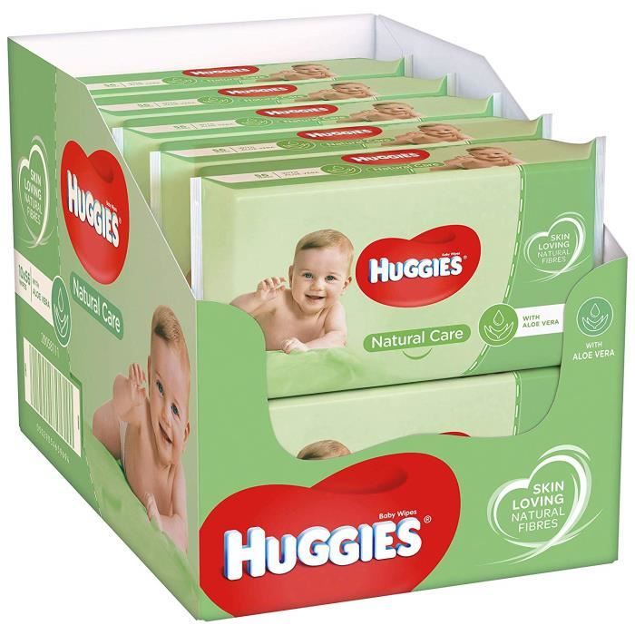 Lingettes intimes bébé HUGGIES : la paquet de 56 à Prix Carrefour