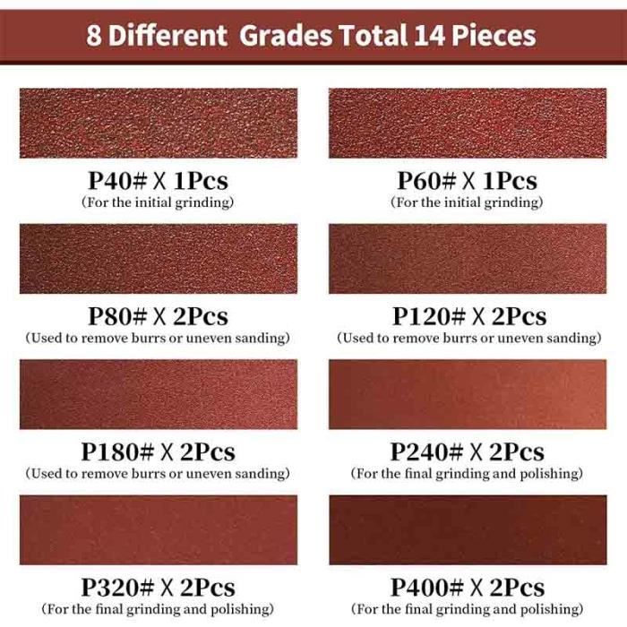 Bandes Abrasives Klingspor LS 309 XH – Lot De 20 – Grain 180, Dimensions 35 X 440 Mm – Pour Ponceuse à Bande