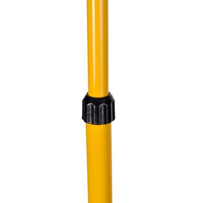 Trépied Télescopique Pour Projecteur Chantier UISEBRT - Hauteur Réglable 63.5 à 153.5 Cm, Aluminium, Jaune