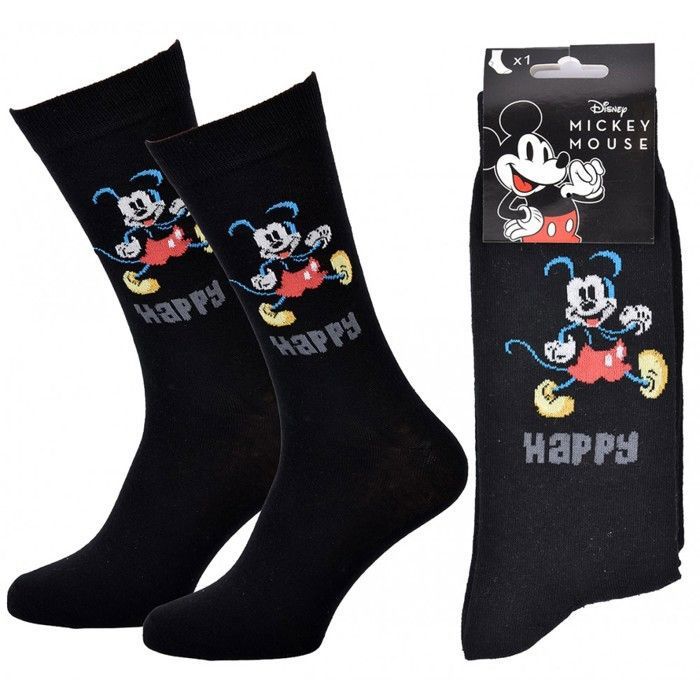 Pack De Chaussettes Disney Mickey Pour Homme - Taille 39/42, Neuf Avec étiquettes, Matière Coton