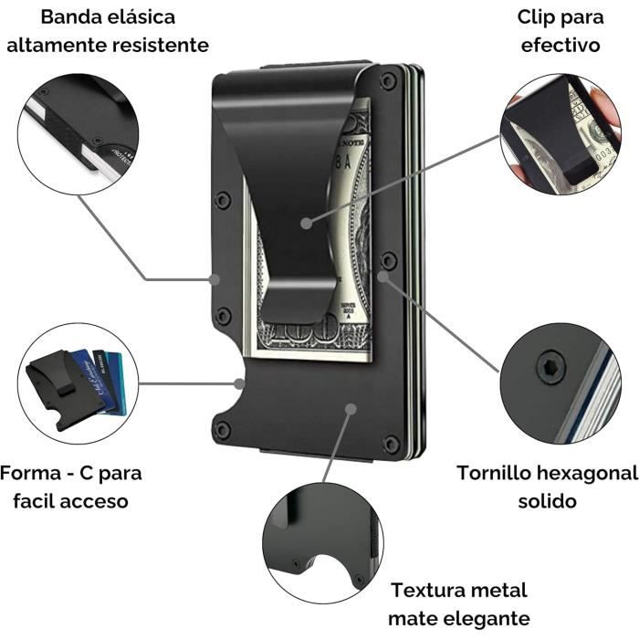 TEEHON Portefeuille Homme avec Blocage RFID en Simili Cuir, Porte Carte