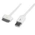 STARTECH Câble connecteur Apple Dock 30 broches vers USB - Pour iPad iPhone iPod - M / M - 1 m - Blanc-2