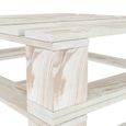 vidaXL Table palette de jardin blanc bois 49335-2