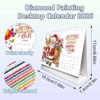 ARTopet Calendrier De Bureau 2026 à Faire Soi-même - Design Créatif - En Papier épais - Avec Liste De Choses à Faire - Ornements - Peinture Diamant - Calendrier Mensuel à Rabat