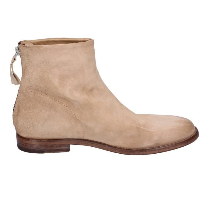 Bottines beige discount femme daim