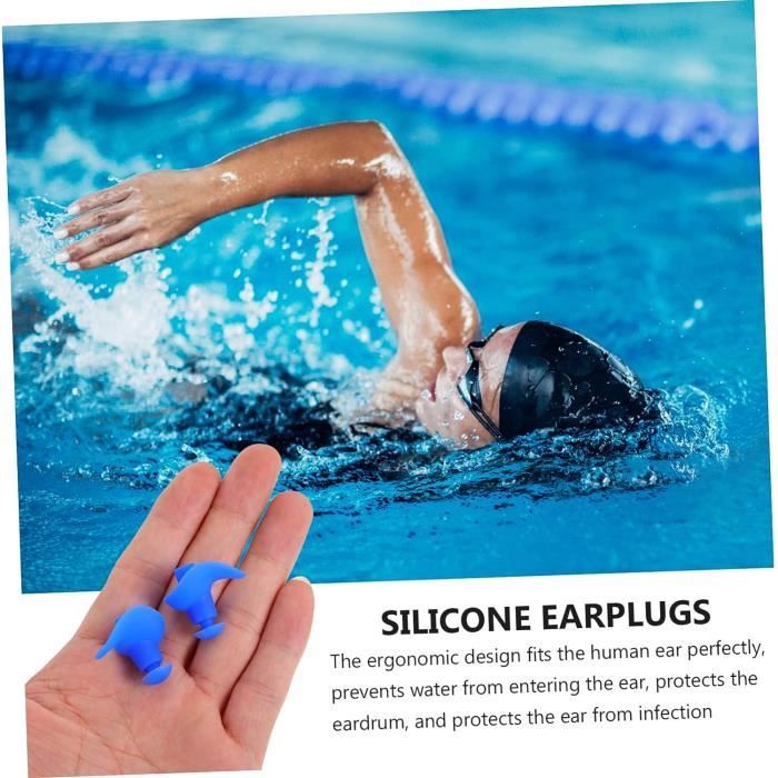 Bouchons d'oreille en silicone pour dormir et nager - Chine