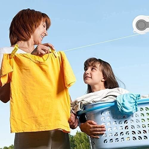 Corde à Linge 30m Bomtop - Noyau Acier Avec Tendeurs