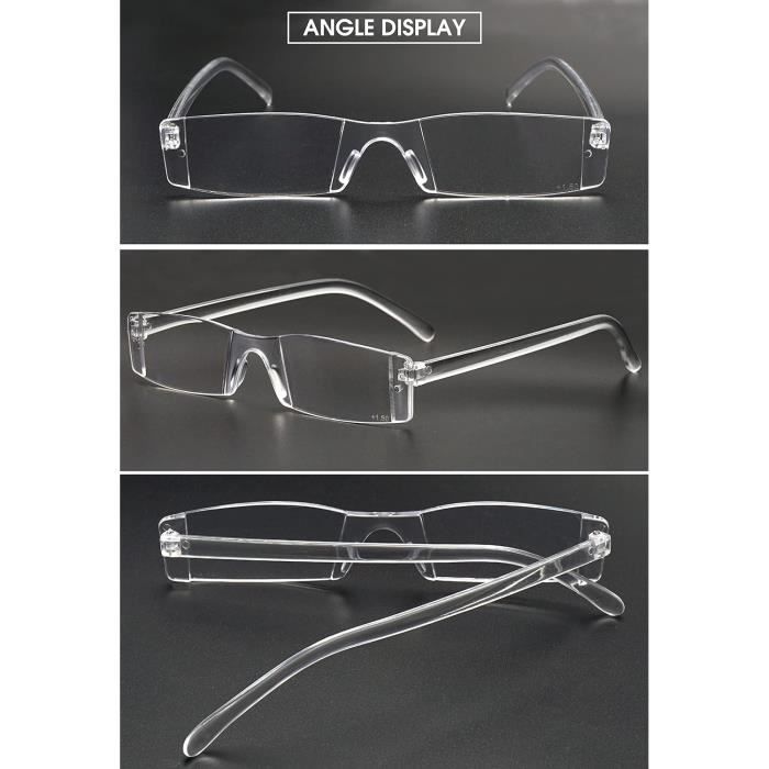 Transparente Lunettes De Lecture Plastique Rectangulaire Lunette Loupe Pour Homme Femme n2692 20 Pcs Transparents Achat Vente lunettes de lecture Neuf Cdiscount