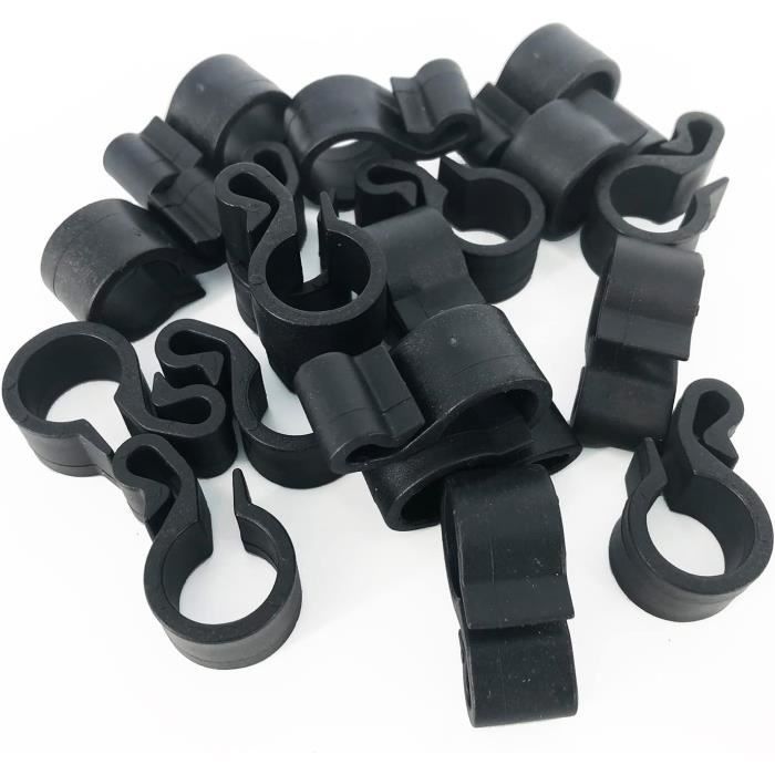 AERZETIX C48697 Lot De 50 Crochets De Suspension Support Pour Tuyau D