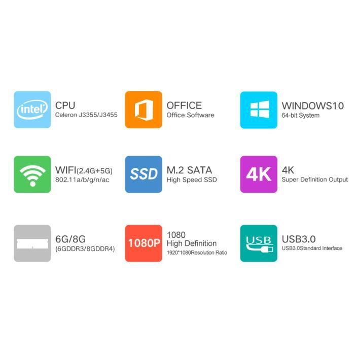 Ordinateur portable Windows 10 J3455 15.6 pouces 8g RAM WiFi Logo BT  Customize - Chine Ordinateur portable et ordinateurs portables prix