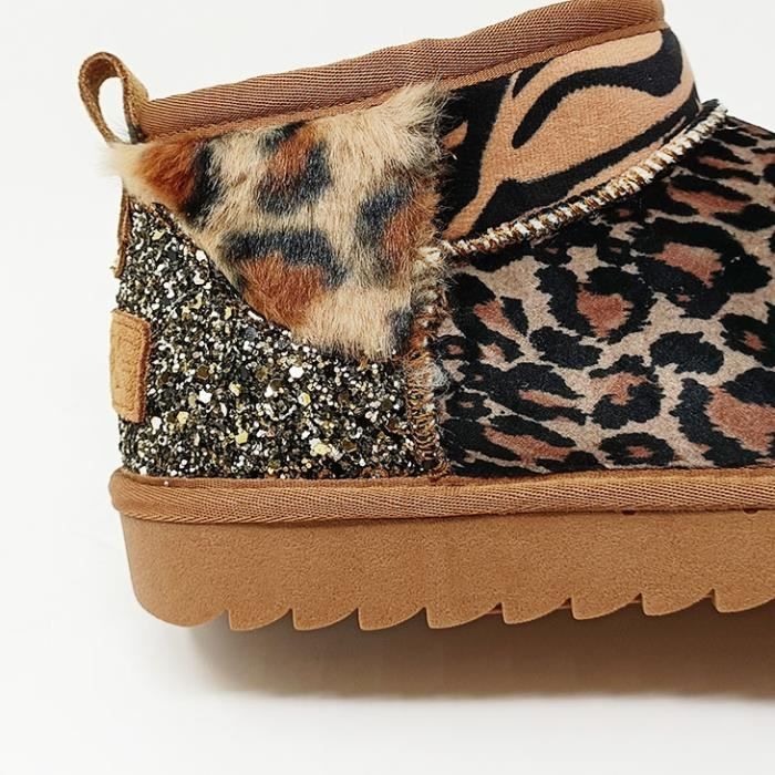 Botte leopard femme outlet