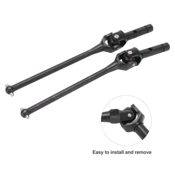 Paire D’Arbres De Transmission CVD Avant/Arrière – Compatible HIMOTO 1/10 RC – Métal Galvanisé