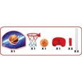 Panier de Basket Sur Pied Avec Ballon Pour Enfant, Portable Panneau Supporter, Jeux Basketball Exterieur Interieur, Hauteur Réglable-3
