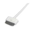 STARTECH Câble connecteur Apple Dock 30 broches vers USB - Pour iPad iPhone iPod - M / M - 1 m - Blanc-3