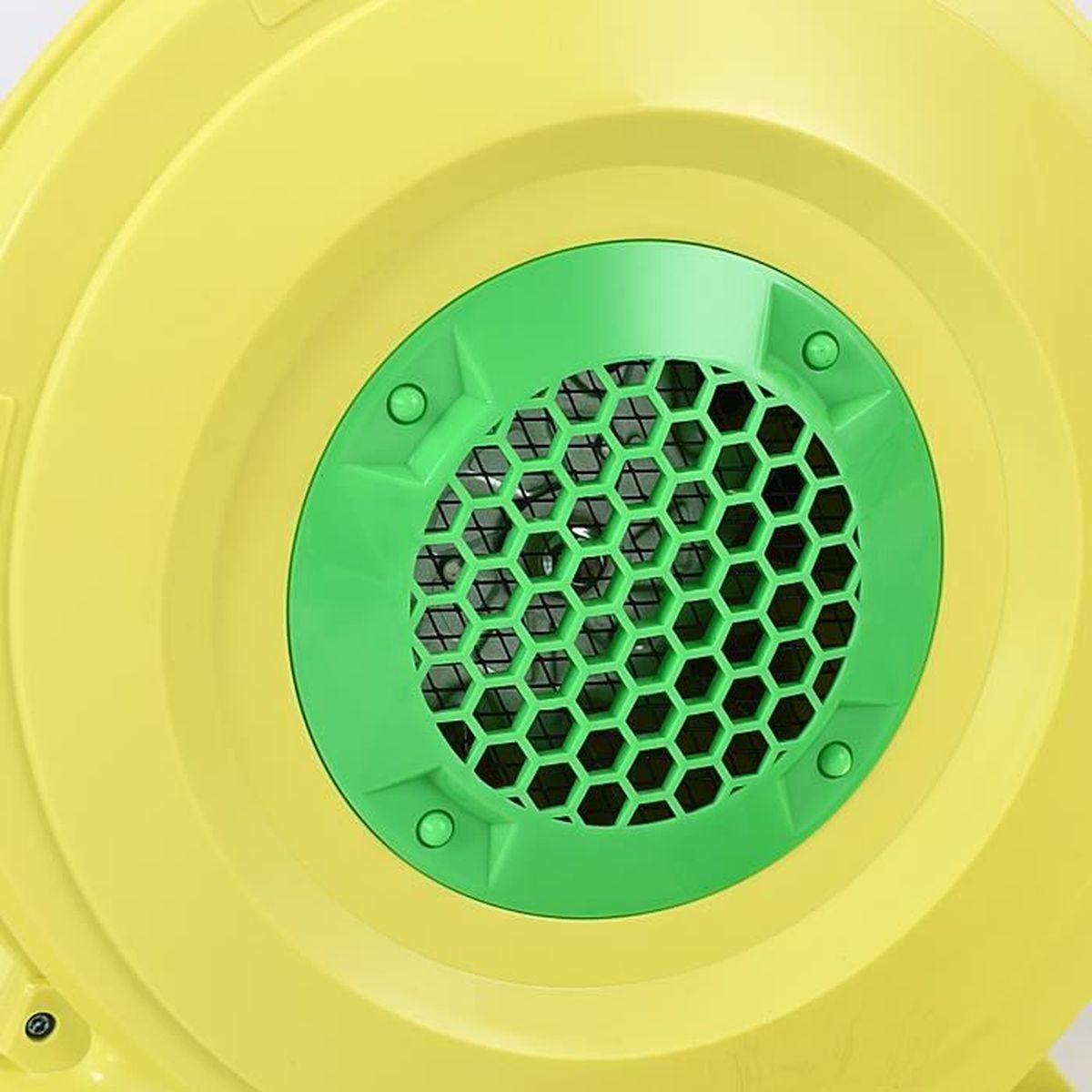 Pompe Gonflable de Ventilateur d/’Air avec Moteur en Cuivre et Cage en Plastiques Techniques PP 380W pour Ch/âteau Gonflable et Barbecue Jaune