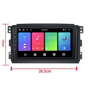 Autoradio Carplay Twingo 2 Sound Way Montage Autoradio, Cadre Façade 1 DIN, Adaptateur Antenne, Clés Demontage, Compatible Avec Smart Fortwo Autoradio Twingo