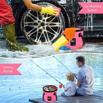 Seau Pliable Extérieur 20L – Eau Portable, Multifonction Pour Camping, Pêche, Jardin Et Voyage, Léger Et Compact