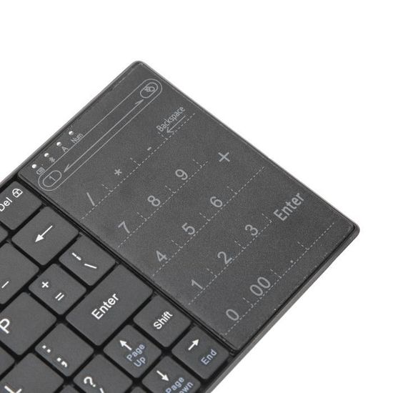 Clavier,Mini clavier Bluetooth pliable sans fil,avec pavé tactile,pour  Windows,Android,IOS,téléphone,bouton - B033-White - Cdiscount Informatique