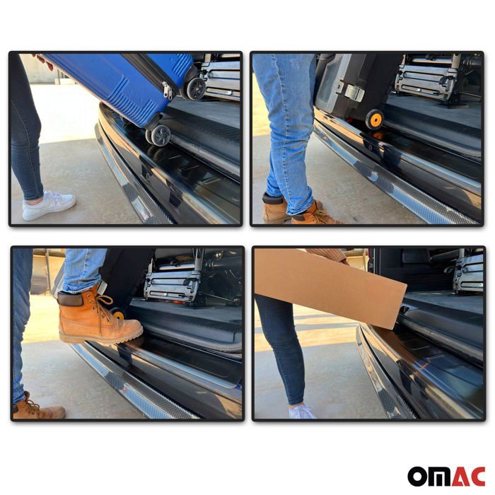 Avisa Protection Seuil Coffre Inox 'Ribs' - Pour Dacia Duster III 2024-, Argent, Sur Mesure, Anti-Rayures Chargement