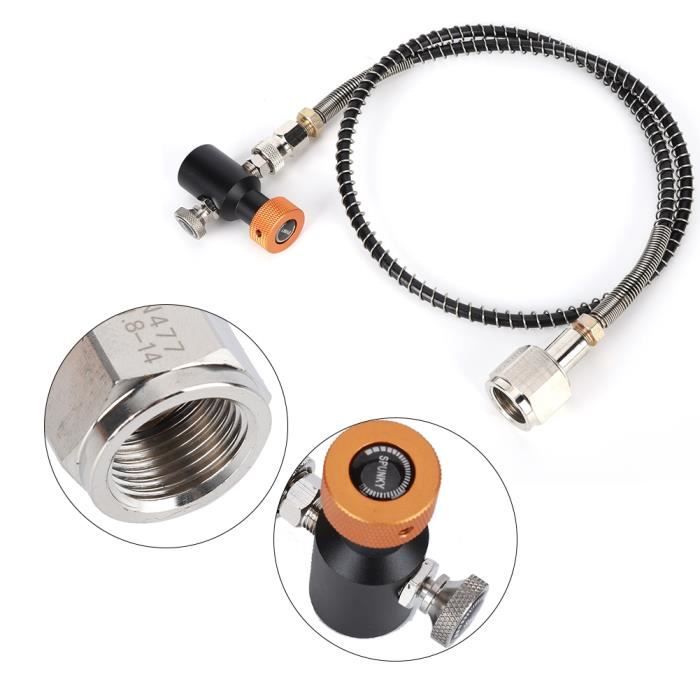 Shipenophy Adaptateur de réservoir de CO2 Kit Valve d'Adaptateur ASA de