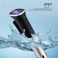 INKBIRD Wifi Thermoplongeur Cuisson Sous Vide, WLAN Sous Vide Cuiseur, 0-90 ℃ Cuisson Basse Température et Minuterie | ±0,1°C Température Précise, Recettes APP, LCD, 1000W, IPX7 Imperméable, ISV-300W INKBIRD Wifi Thermoplongeur Cuisson Sous Vide, WLAN Sous Vide Cuiseur, 0-90 ℃ Cuisson Basse Température et Minuterie | ±0,1°C Température Précise, Recettes APP, LCD, 1000W, IPX7 Imperméable, ISV-300W