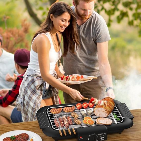 Generic Grill électrique Sans Fumée 2000W, 5 Niveaux De Température Réglable,Surface Antiadhésive - Prix pas cher | CI Generic Grill électrique Sans Fumée 2000W, 5 Niveaux De Température Réglable,Surface Antiadhésive - Prix pas cher | CI
