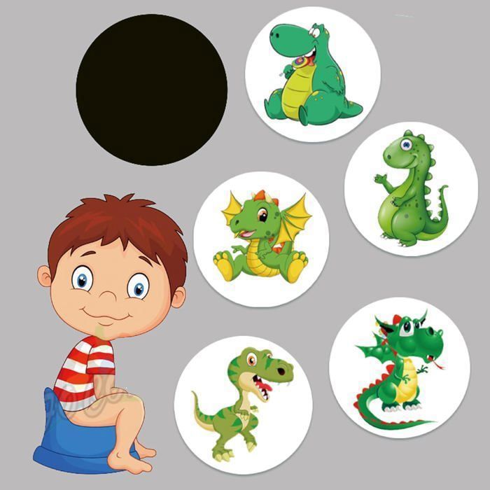 25 Feuilles Autocollants Magiques Apprentissage Propreté – Pipi Change Couleur Pot Enfant