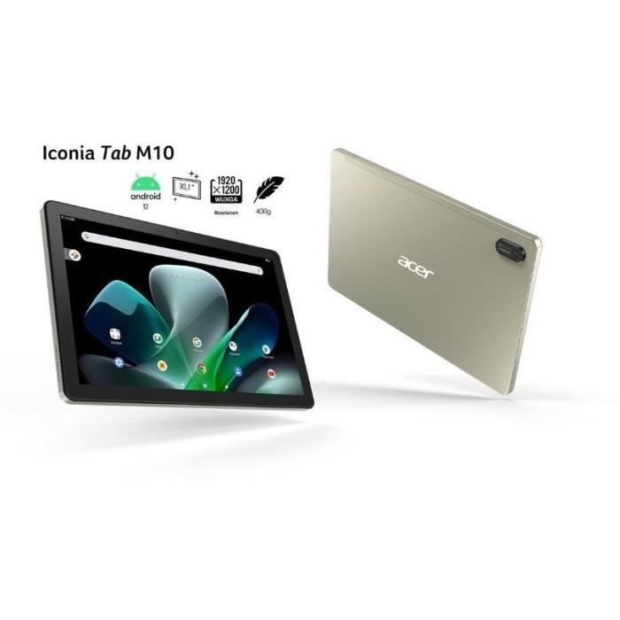 Tablet Acer Iconia M10 – Schermo 10.1'' FHD, 4GB RAM, 64GB, Wi-Fi, Grigio Champagne