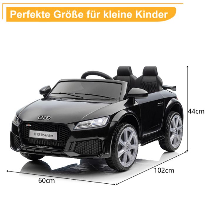 Voiture Électrique Enfant AUDI TT RS Rose Avec Télécommande 12V - 2 Moteurs 30W