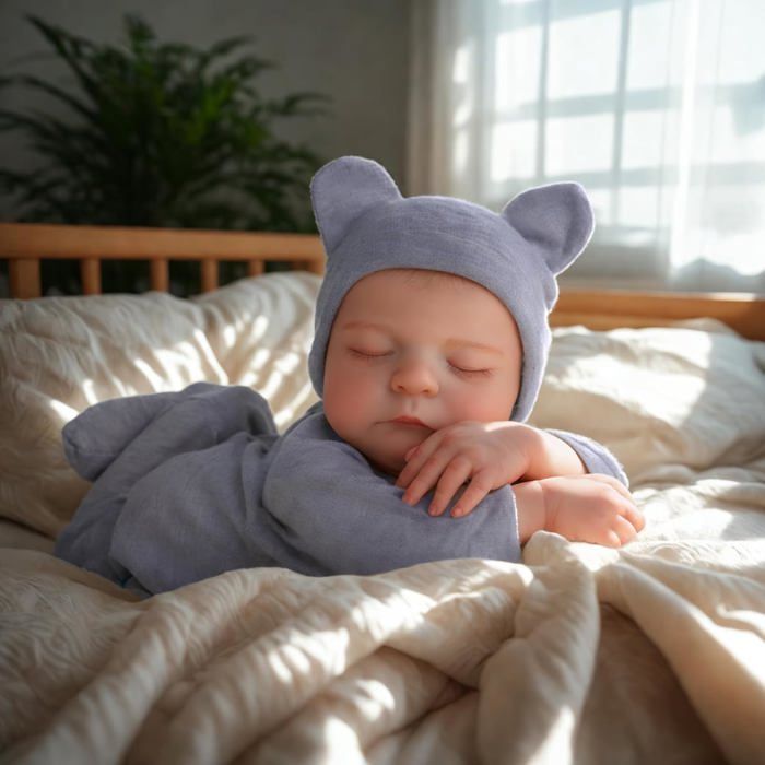 BABESIDE Poupée Reborn Garçon 17 Pouces – Corps En Vinyle Doux, Cheveux Peints à La Main, Avec Accessoires, Cadeau Réaliste Pour Enfants Dès 3 Ans
