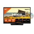 Téléviseur 24" Smart TV avec lecteur DVD intégré et adaptateur voiture 12 V - Lenco DVL-2483BK - Noir-0