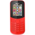 Téléphone Nokia 130 Double SIM Rouge - Barre - 4,57 cm (1.8") - Bluetooth - 1020 mAh-0