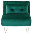 BELIANI Banquette convertible 1 place en velours vert foncé VESTFOLD