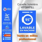 MATIN CALIN Couette - Hygiafill - 200 x 200 cm - Lavable en machine - 400g/m² - Blanc