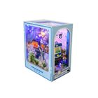 LWOWUT Kit de coin de livre du monde sous-marin avec lumière LED,Puzzle en bois DIY,artisanat,serre-livres,jouets cadeaux pour enfants amis