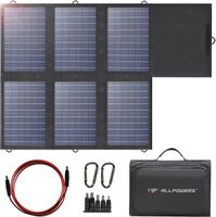 ALLPOWERS Chargeur de panneau solaire pliable 60 W – Panneau portable étanche avec sorties 18 V DC, 60 W USB-C et USB-A pour