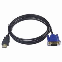 5 M Câble HDMI vers VGA HD 1080P avec câble adaptateur audio HDMI vers VGA Câble B_r4029