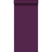 Origin Wallcoverings papier peint uni violet aubergine - 53 cm x 10,05 m - 346906