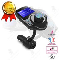 LCC® T10 Kit mains libres Bluetooth Transmetteur FM MP3 lecteur de voiture Adaptateur Radio (Bleu)