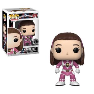 Exclusive power rangers métallique rose ranger 3.75/" POP vinyl figure FUNKO 407