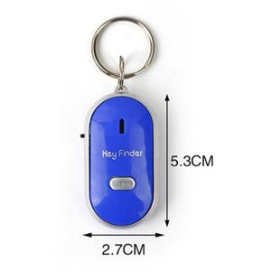 Pièce détachée GPS Bleu-Sifflet LED Key Finder, Bip Sound Control, Anti-Lost Key Locator, Tracker Finder, Key Ring Control, Torc