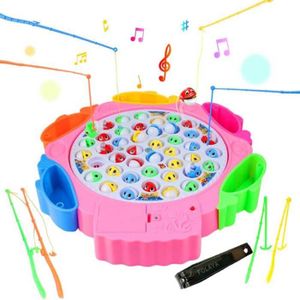 Jeux enfant canne a peche Achat Vente pas cher Symiu Pêche à La Ligne Enfant Jeu Canne Peche Musical 21