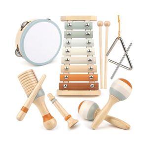 Cadeaux pour Bébé Fille Instruments de Musique en Bois pour le Développement Musical des Enfants