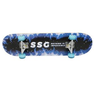 SKATEBOARD - LONGBOARD Skateboard - Planche à roulettes - LED - Noir - En