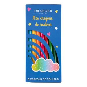 CRAYON DE COULEUR Paris 8 crayons de couleur arc-en-ciel - 3045671063074