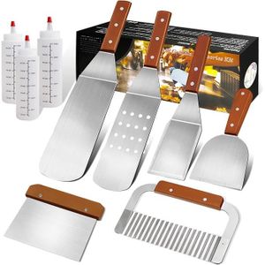 Kit 13 Ustensiles Plancha Barbecue Spatule Pince Accessoires Cuisine Grill Sac 