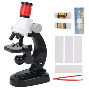 grossissement biologique 1200X du microscope avec des accessoires pour enfants enfants dâge préscolaire jouet éducatif cadeau danniversaire Jouets pour microscopes 