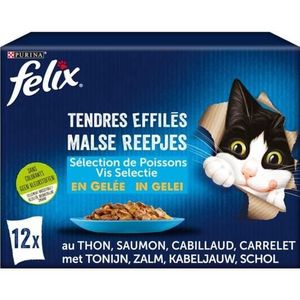BOITES - PATÉES LOT DE 3 - FELIX - Pâtée pour chat en gelée effilé